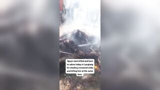 Three Burned Alive For Killing Traditional Ruler, Stealing His Motorcycle