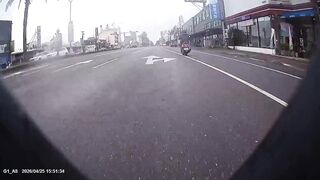 Moped Rider Plows Into Cement Truck