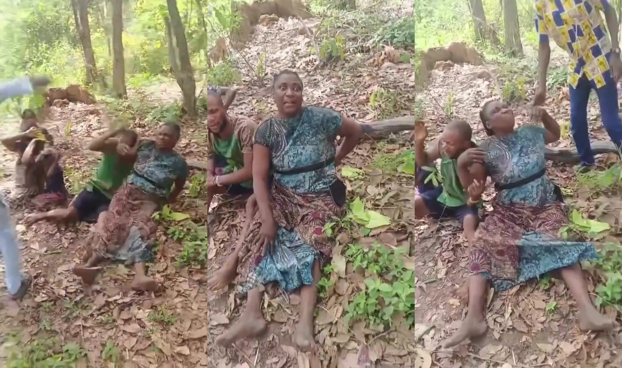 Terrorists flogging the victims they kidnapped