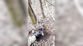 Foot in the ass
