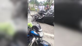 Driver Dies In Head On Collision With A Garbage truck In Dominican Republic