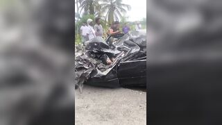 Driver Dies In Head On Collision With A Garbage truck In Dominican Republic