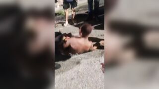 Thug Accused Of Robberies Gets Good Street Justice Beating In Cascadura Area