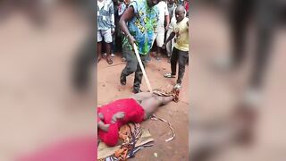 Woman Tied And Killed For Ritual Found By Locals In Nigeria (New Footage)