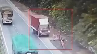 One woman killed and two injured after a speeding truck hit three women labourers