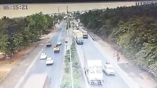 One woman killed and two injured after a speeding truck hit three women labourers
