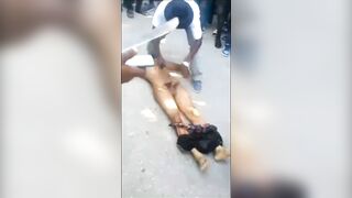 Classic Gang Brutality: HAITIAN CUTS HEADLESS CORPSE DICK OFF