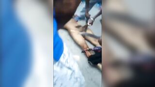 Classic Gang Brutality: HAITIAN CUTS HEADLESS CORPSE DICK OFF