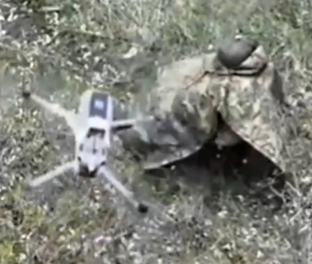 The Orc said to himself: "I'd rather kill myself than be killed by a drone"