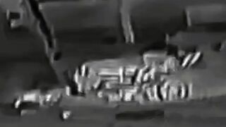 The enemy was scared by the drone, which crashed into a pole and ended up