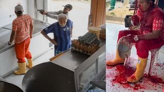 Sicario Follows Victim Into Butcher Shop... What Happens Next is Shocking