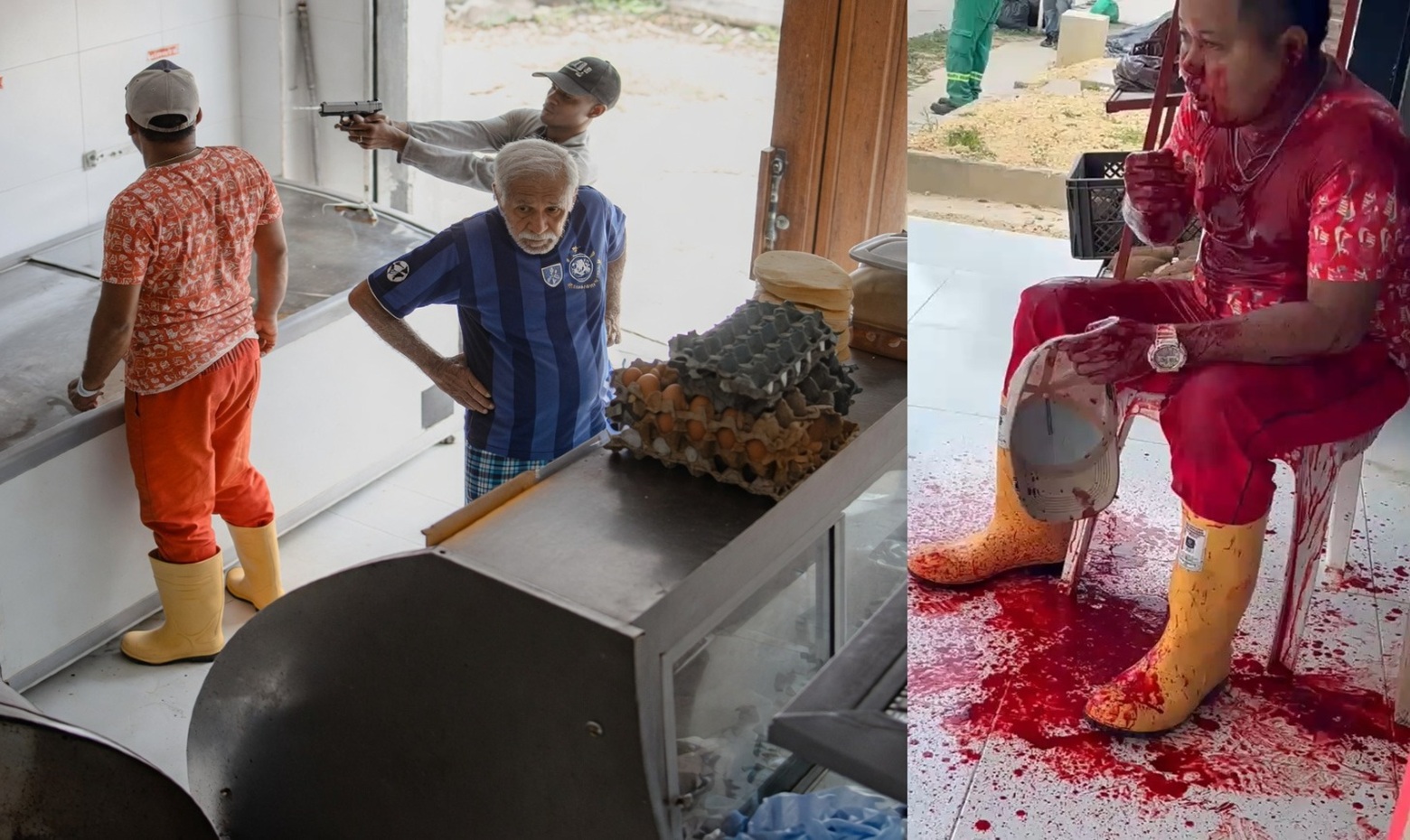Sicario Follows Victim Into Butcher Shop... What Happens Next is Shocking