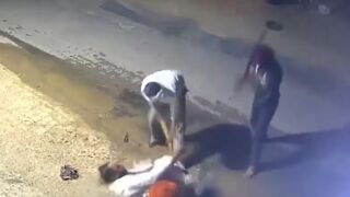 Political Activist Run Over on Bike Then Savagely Beaten with Sledgehammers & Sticks