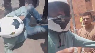 Man Caught Stealing A Phone In Front Of The Church In Colombia