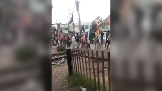 Power lines and celebrations in India