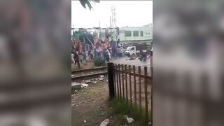 Power lines and celebrations in India