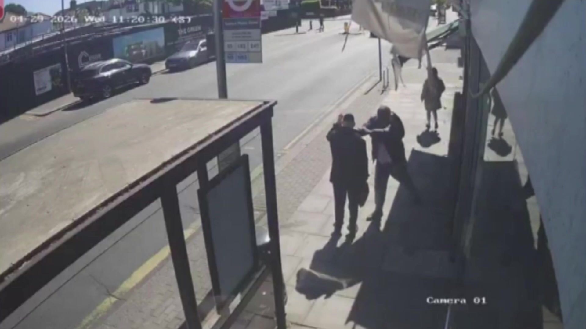 First CCTV footage of London stabbing attack