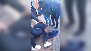 Phone Thief Caught, Beaten By Locals In South Africa
