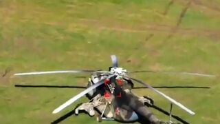 UA kamikaze drones hit Russian Mi-17 and Mi-28 helicopters