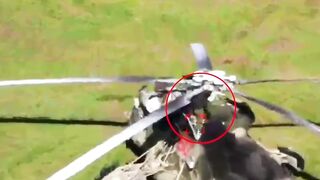 UA kamikaze drones hit Russian Mi-17 and Mi-28 helicopters