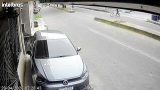 Construction worker causes serious motorcycle accident.