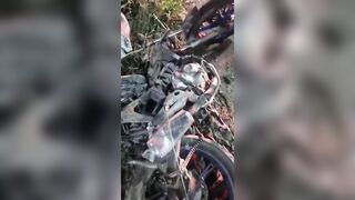 Man Sitting On His Motorcycle Gets Killed By A Company truck