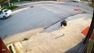 Motorcyclist Critically Injured After Crashing Into Car and Sliding Several Meters