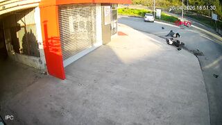Motorcyclist Critically Injured After Crashing Into Car and Sliding Several Meters