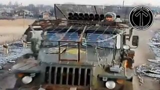 Massive destruction of Ukrainian vehicles.