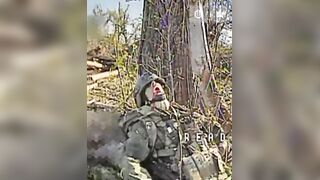 Blood-gagged Russian with Tormented Stare Enters Hell
