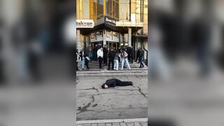 A typical day at a club in the center of Krasnoyarsk