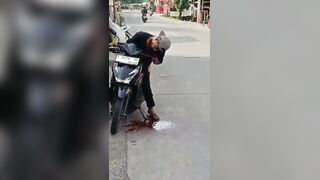 Motorcyclist Bleeds To Death After Getting Throat Slit By Kite