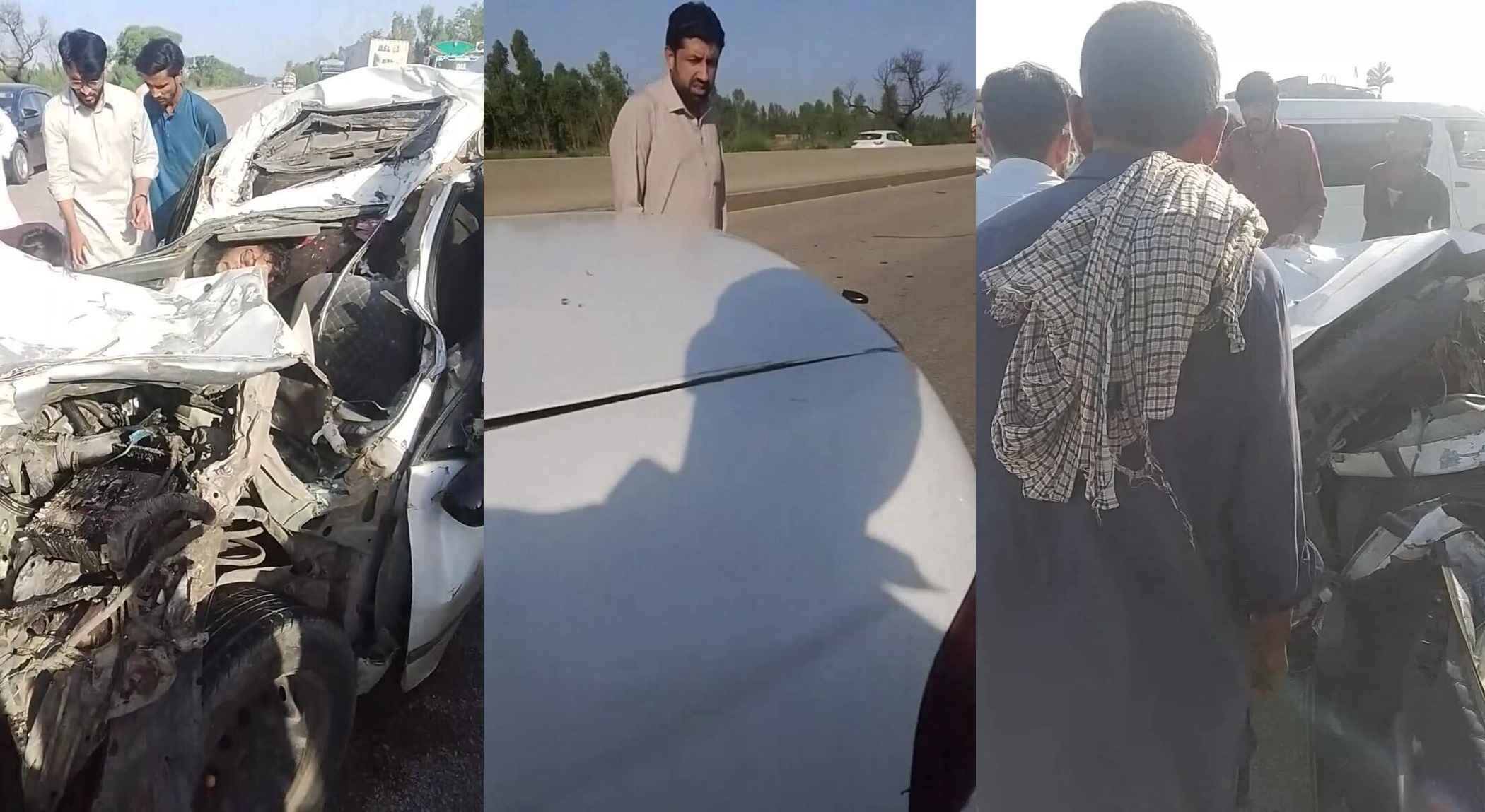Crushed by car roof