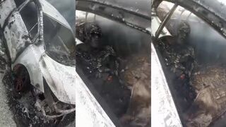 Man cremated in car fire