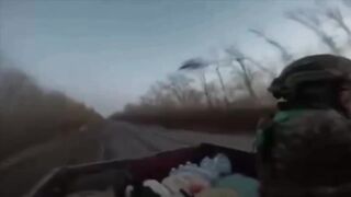 A UA soldier in the Donetsk region shot down a drone at the last minute