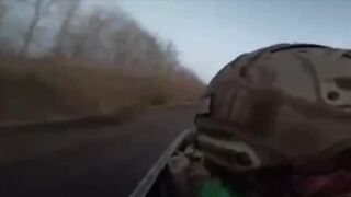 A UA soldier in the Donetsk region shot down a drone at the last minute