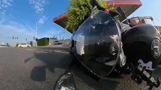 A girl riding an electric scooter died as a result of a head injury