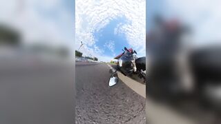 A girl riding an electric scooter died as a result of a head injury