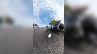 A girl riding an electric scooter died as a result of a head injury