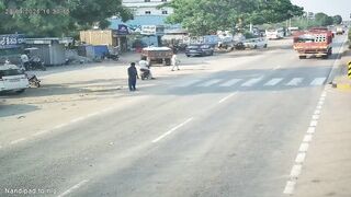 Bike Suddenly Cuts Across Road, Triggers Deadly Car Crash in Miryalaguda