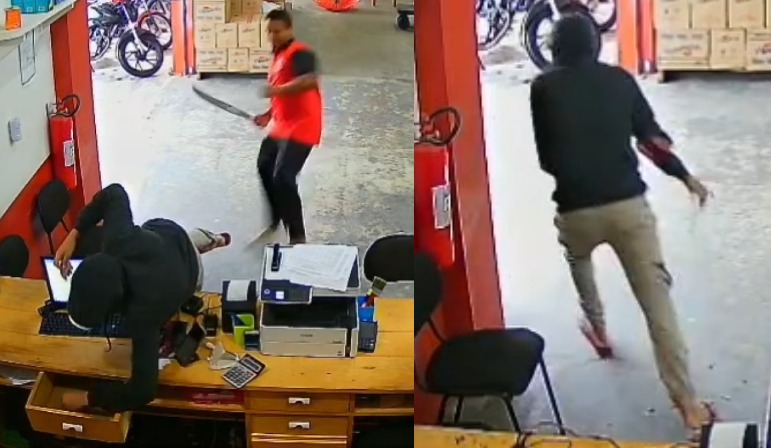 Robber Loses Arm After Store Worker Slashes Him With Machete to Foil Heist