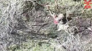 Voodoo Drone Splits Russian. Makes Him Suffer in Agony