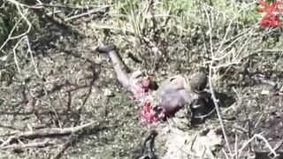 Voodoo Drone Splits Russian. Makes Him Suffer in Agony