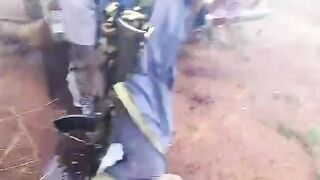 Jihadists Blow Out Dead Soldiers Brains For Shits N Giggles