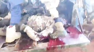 Jihadists Blow Out Dead Soldiers Brains For Shits N Giggles