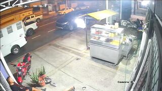 Gunmen Jump Out of Pickup Truck & Open Fire Outside Fast Food Restaurant, Killing Two