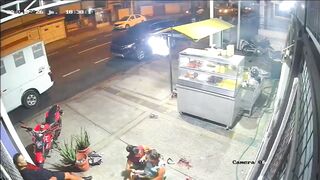 Gunmen Jump Out of Pickup Truck & Open Fire Outside Fast Food Restaurant, Killing Two