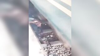 Bangladeshi man saves child from train