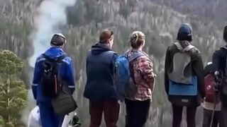 Near Krasnoyarsk, a tour guide caused a natural disaster