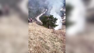 Near Krasnoyarsk, a tour guide caused a natural disaster